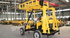 XYX-2 model Multifunctional Trailer mounted portable Water well drilling rig for sale